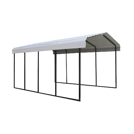 Arrow Storage Products Carport, 12 ft. x 20 ft. x 9 ft. Eggshell CPH122009